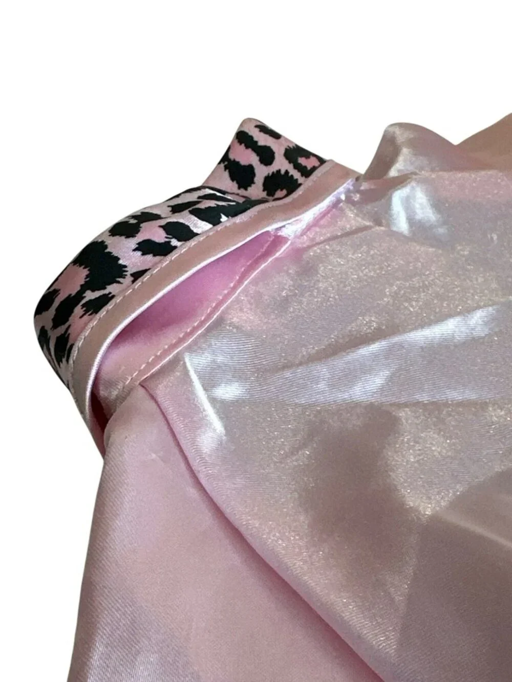 Build a Bear Workshop BABW Pink Cheetah Print Bathrobe Robe Clothing Accessory